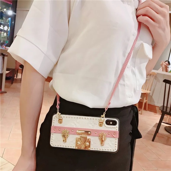 iPhone Crossbody Purse Case + Kickstand - Pink - Picture 8 of 8